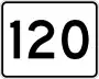 Route 120 marker