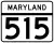 Maryland Route 515 marker