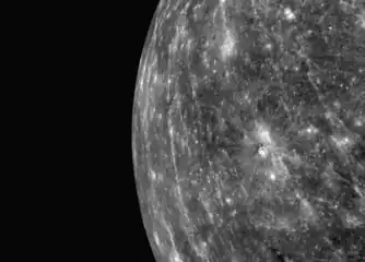 A Monochrome view of Mercury from MESSENGER