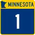 Trunk Highway 1 marker