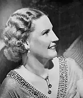 Madame Kirsten Flagstad Norwegian soprano, 1938