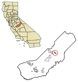 Location in Madera County, California