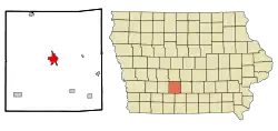 Location of Winterset, Iowa