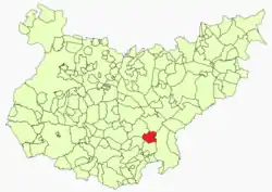 Location in Badajoz