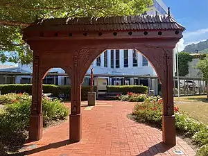 Magyar Millenium Park carved gate, 2022