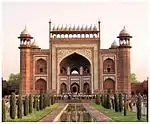 Taj Mahal and grounds: Sirhi Darwaja facing the inner entrance gate of the Taj.