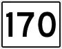 State Route 170 marker