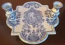 Maiolica stand produced in Lodi, Italy, Coppellotti factory, 18th century