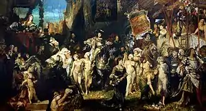 Hans Makart: The Entry of Charles V into Antwerp [ja] (1878)