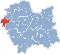 Location within the voivodeship