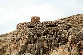 A camouflaged pillbox in Qrendi, Malta