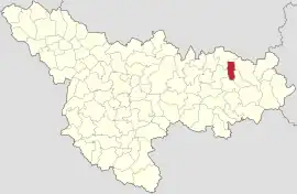 Location in Timiș County