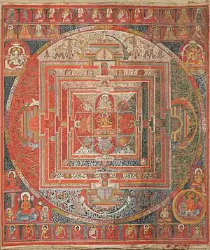 Image 34Mandala, unknown author (from Wikipedia:Featured pictures/Culture, entertainment, and lifestyle/Religion and mythology)