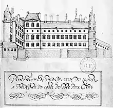 The Louvre in an engraving, 1580s