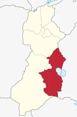 Manyoni District's location within Singida Region