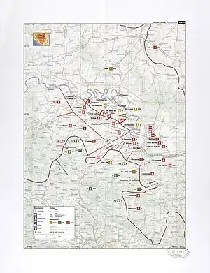 Battle of Orašje map