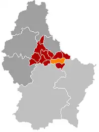 Location of Ermsdorf