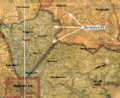 Large section of the 1850 J. C. Sidney "Map of Baltimore County," showing area from Baltimore City northeast to the Little Gunpowder River (Harford County line).  Annotations illustrate the relationship of mid-nineteenth century Old Harford Road to present-day Harford, Old Harford, Satyr Hill, Cromwell Bridge, and Glen Arm Roads.  With the exception of "Old Harford Road" label highlighted in white, road and place-name annotations are present-day.  Close-up sections of the same map, arranged from southwest to northeast and with slightly different annotations, appear in the next three images.