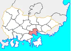 Location of Masanhappo-gu