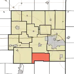 Location in Wayne County