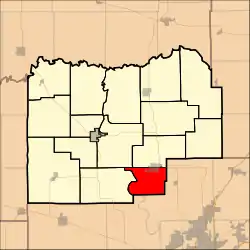 Location in Menard County