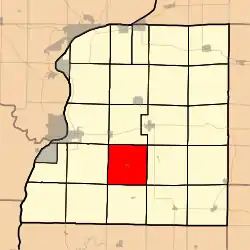 Location in Hancock County