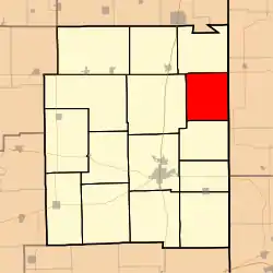 Location in Edgar County