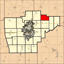 Location in Sangamon County