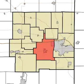 Location in Wayne County