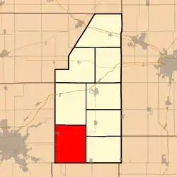 Location in Piatt County