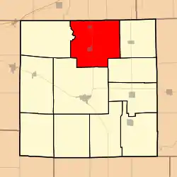 Location in Jasper County