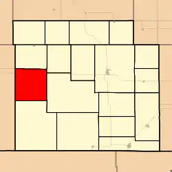 Location in Barber County