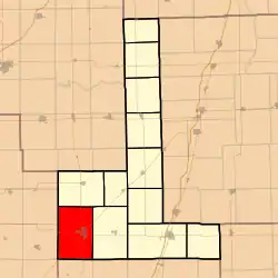 Location in Ford County