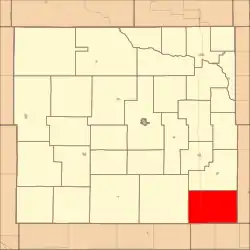 Location in Custer County