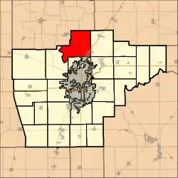 Location in Sangamon County