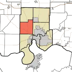 Location in Vanderburgh County