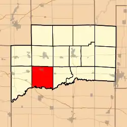 Location in Clinton County