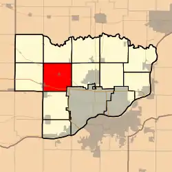 Location in Scott County