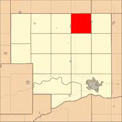 Location in Platte County