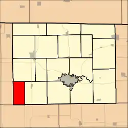 Location in Stephenson County