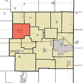 Location in Wayne County