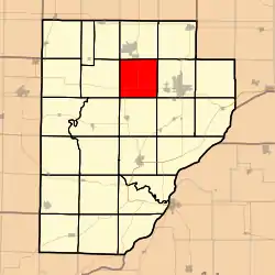 Location in Fulton County