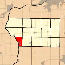 Location in Mercer County