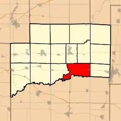 Location in Clinton County