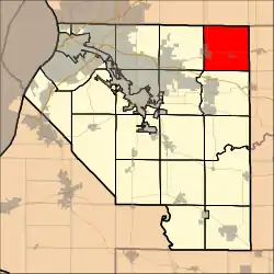 Location in St. Clair County