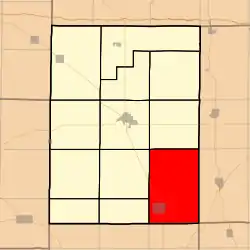 Location in Hamilton County