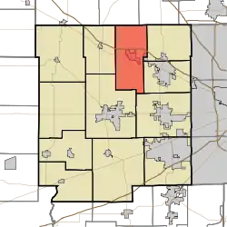 Location in Hendricks County