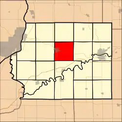 Location in Whiteside County