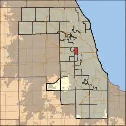 Location in Cook County