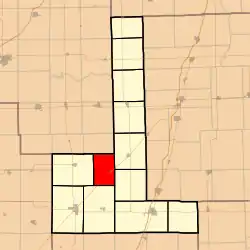 Location in Ford County